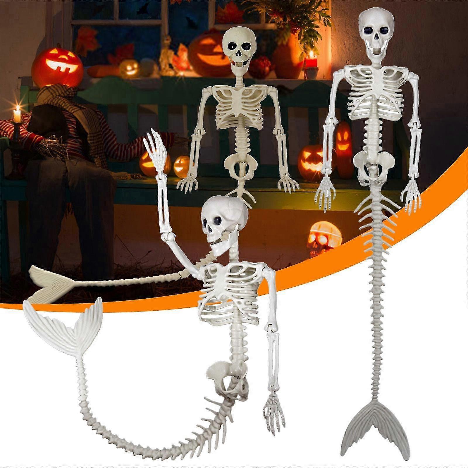 هالوين هالوين هيكل عظمي بحجم الحياة المفاصل posable الهياكل العظمية بالحجم الطبيعي جمجمة اليد الحياة الجسم تشريح نموذج ديكور هالوين الهيكل العظمي الزينة ل