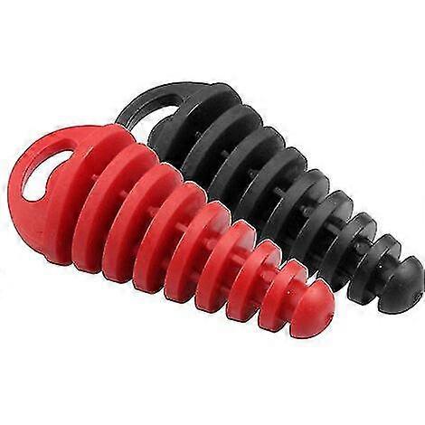 Motorcycle Exhaust Pipe Cap Washer Plug 2 Pcs