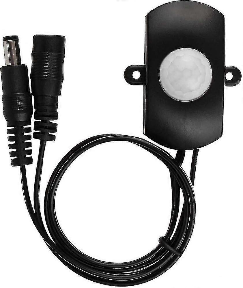 DC 5V-24V 5A PIR Motion Activated Sensor Switch with DC Coupler Cable for LED Strip Light