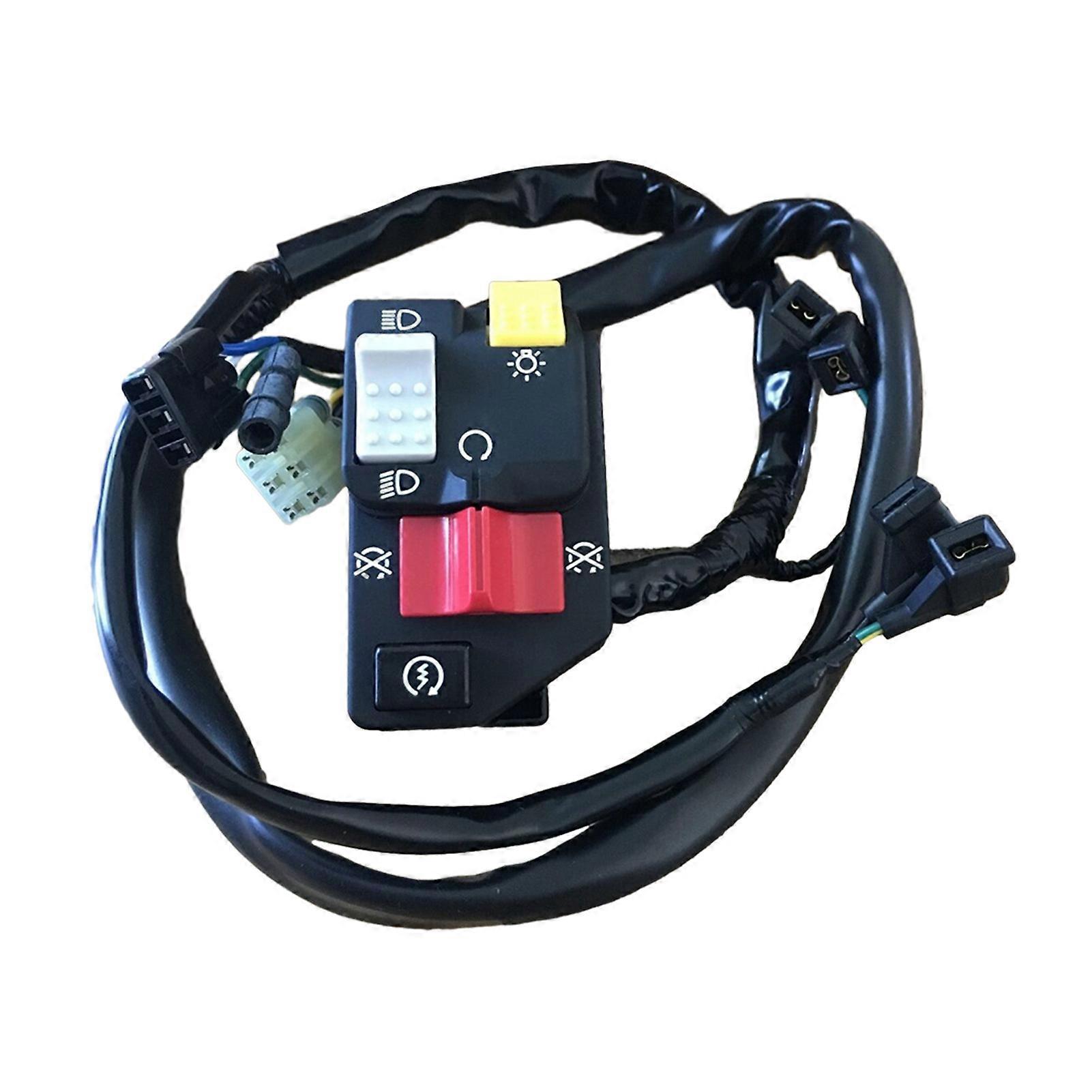 Left Switch Assembly for Honda 08-14 TRX400 EX X Headlight Start Stop Control Switch