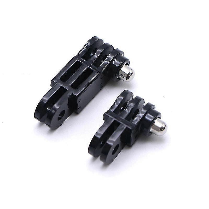 Juego de adaptadores de brazo pivotante de extensión de montaje de juntas rectas ajustables, largo y corto en la misma dirección/vertical compatible con GoPro, incluido un juego de A largo