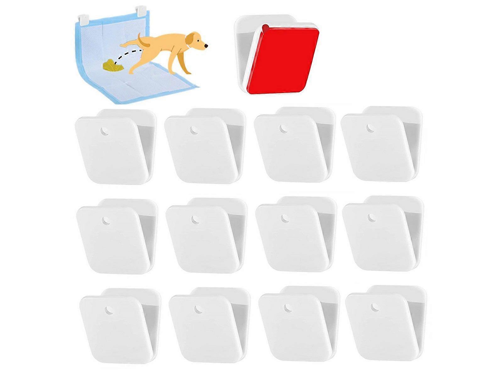 12Pcs Self Adhesive Pet Pee Pad Holders Potty Training Pad Clip