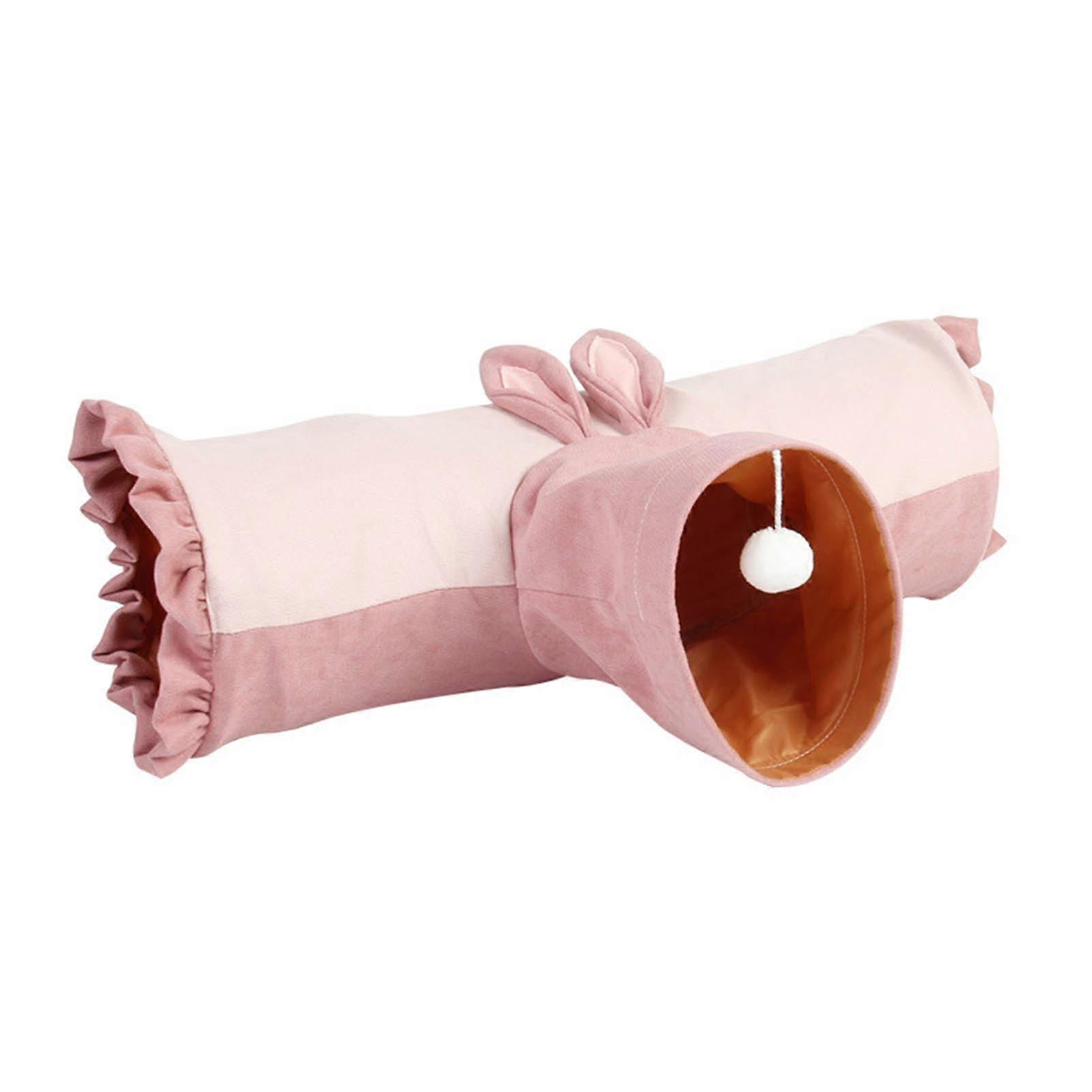 Cat Tube Toy Three-way Release Stress Super Soft Recreational Kitten Tunnel Toy for Chinchilla