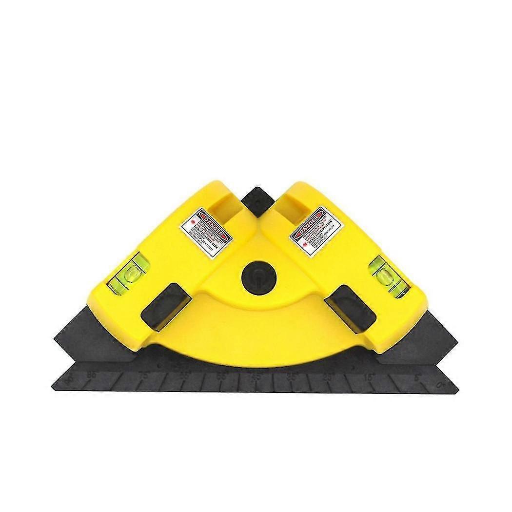 90-degree Right-angle Infrared Level Meter Wall Tile Ground Line Laser-right-angle Ruler Level Mete