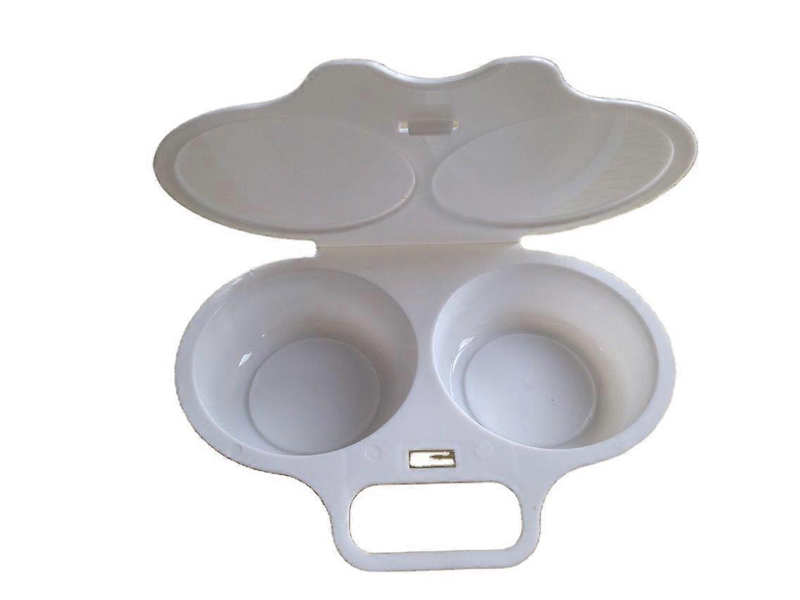 ZK-1pc Kitchen Microwave Round Egg Maker 2pcs