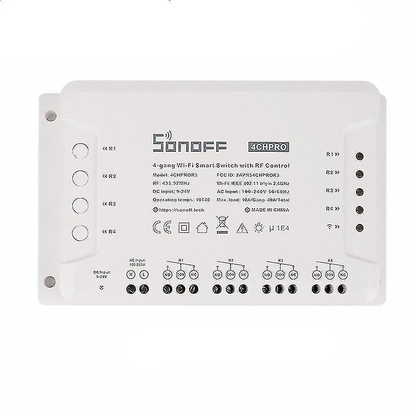 Home Automation Kits 4 Gang Wifi Smart Switch With Rf Control