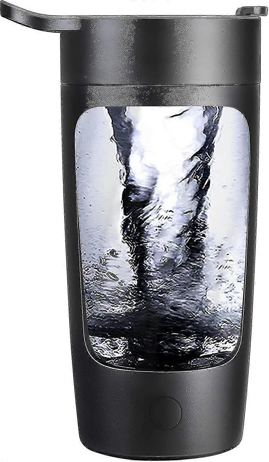 電気シェーカーボトル、プロテインミックス用22オンスシェーカーボトル、USB充電式(ブラック)