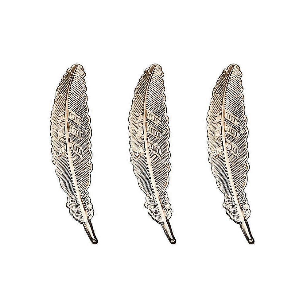 ネイルアートフォトツールフェザー、フェザーメタルブックマークフェザーブックマーク、シンプル、エレガント、軽量