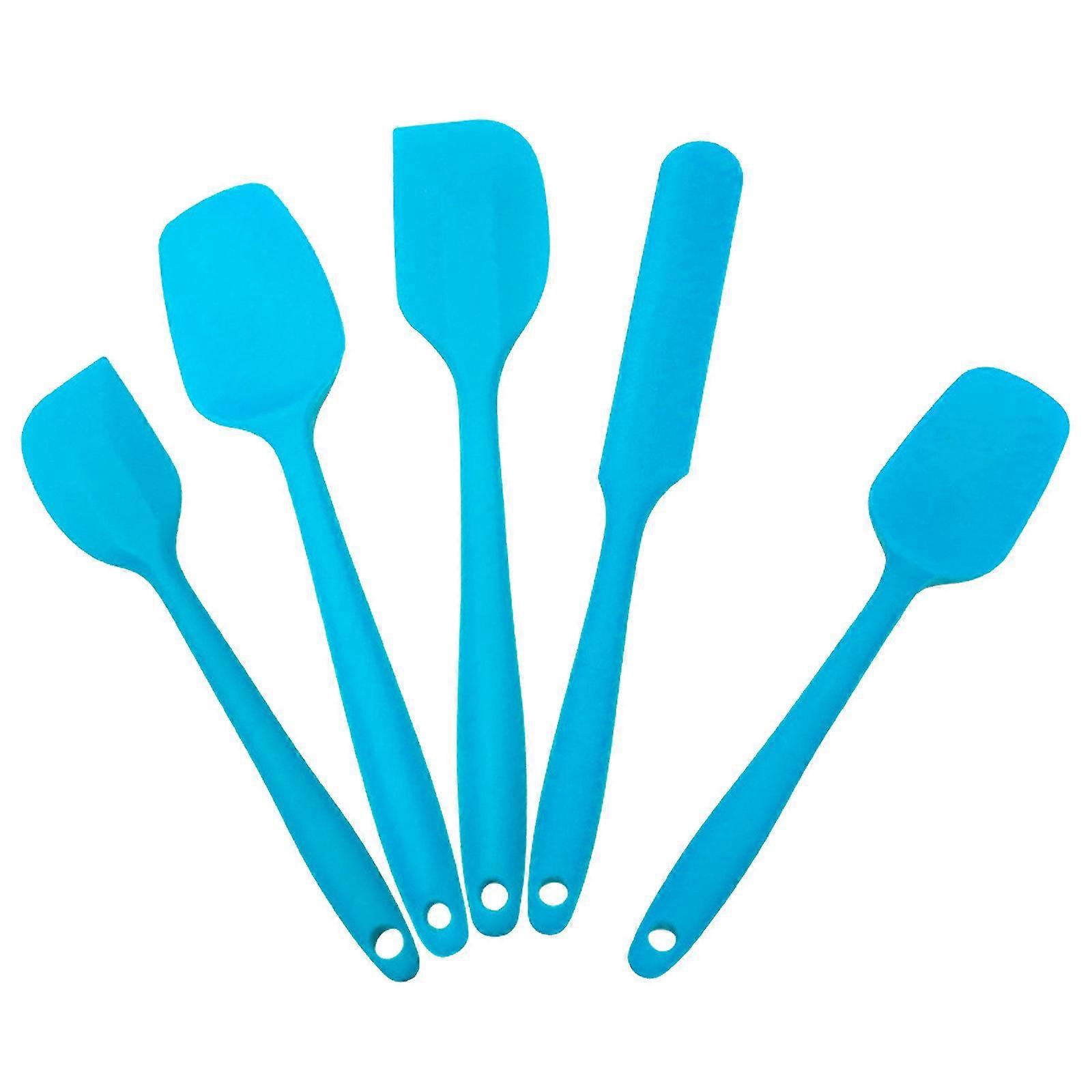 5 Piece Silicone Spatula Set Kitchen Silicone Spatula Utensil Set
