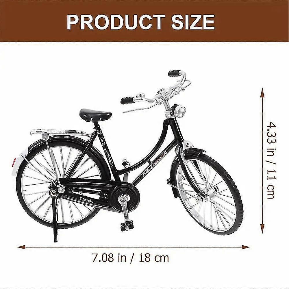 Vintage Bike Model, Exquisite Details High Simulation Mini Bike Model Classical For Desk