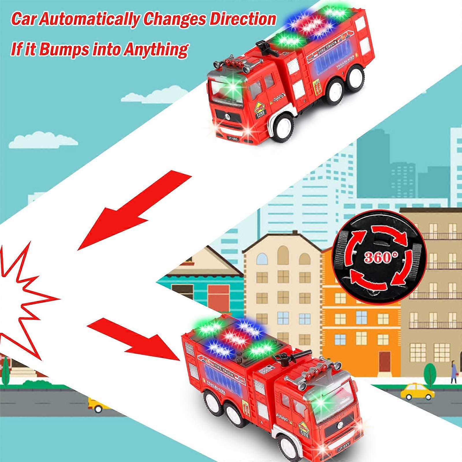 トラック 車 おもちゃ LEDライト サイレン音 プレゼント 自動走行 Amazon.co.jp: 消防車 おもちゃ 車おもちゃ 消防車トラック