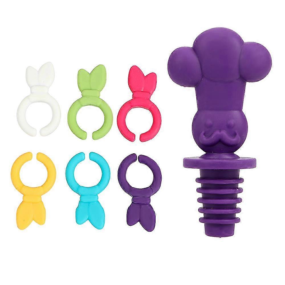 Wine Stopper Caps Beer Soy Sauce Beverage Bottle Caps, Silicone Sealing Caps, Fresh-keeping Mix Proof
