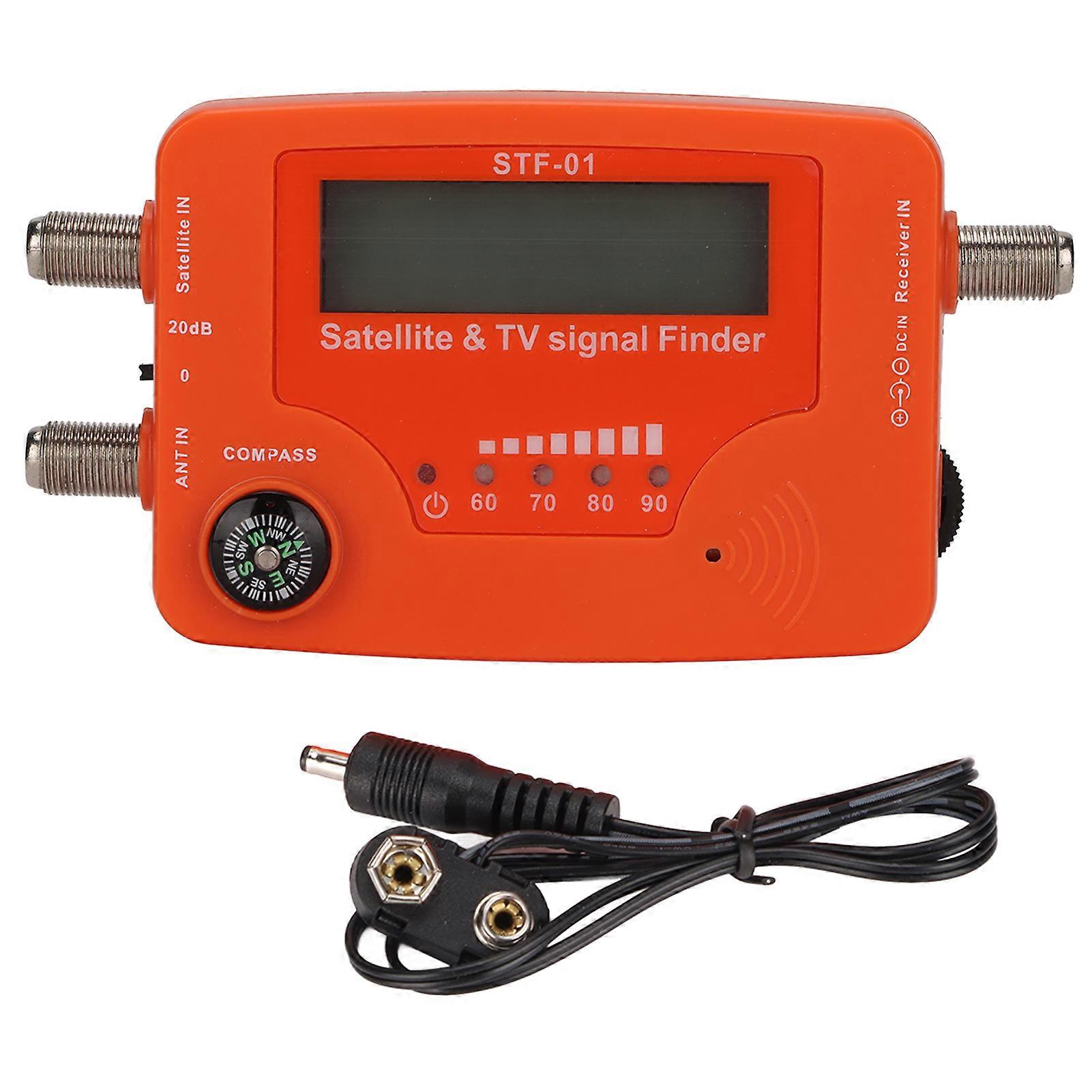 Satellite TV Signal Finder LCD Display Digital Satellite Signal Meter with Compass Buzzer Control