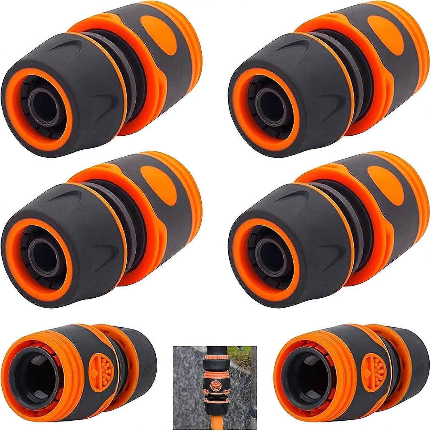 Pack of 6 Quick Water Hose Connector 1/2 Heavy Duty Garden Hose Connector for Garden Tools, Agriculture, Lawn, Garden Irrigation System