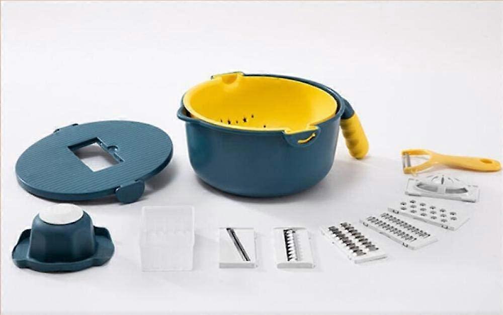 Multi-Purpose Grater Vegetable Cutter,-Blue,Vegetable Spiralizer