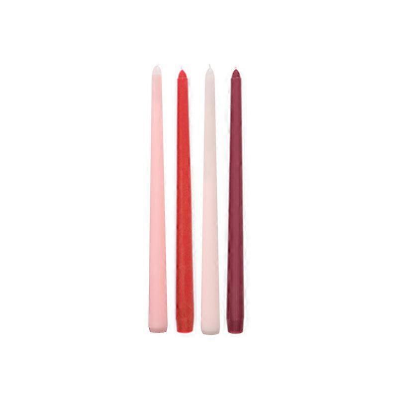 4pcs Morandi Colored Long Candle Candy Colored Taper Candles 25cm Gradient Candle