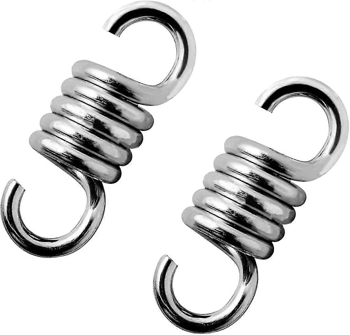 Hammock Spring 2pcs, Heavy Duty Spring Stainless Steel Extension Spring Hook For Garden Swing Hammock Hanging Chair, Punch Baghanging Hammock Chairs A
