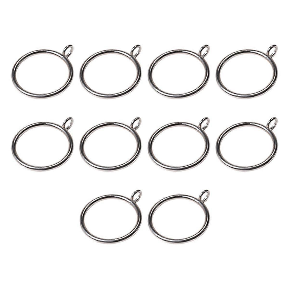 Silver Curtain Rings with Eyelet Apply for Curtain Rod