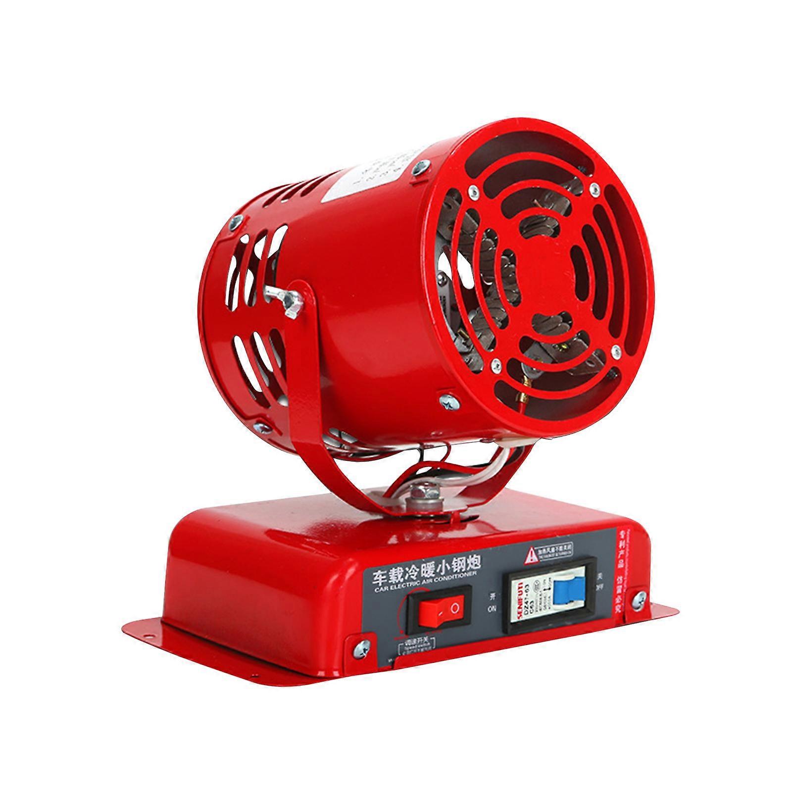 Car Defroster Twin Purpose Electric Heater 12V Heater Car Mounted Heater Red Heater Is A Must-have For Car Use Suitable For Various Types Of Vehicles
