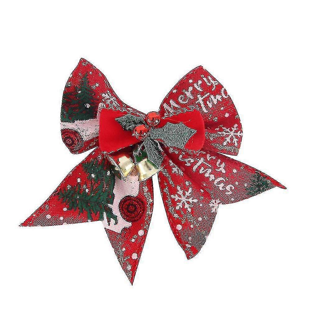 8pcs Christmas Bow Decoration For Gift Packaging(style 3) Bd