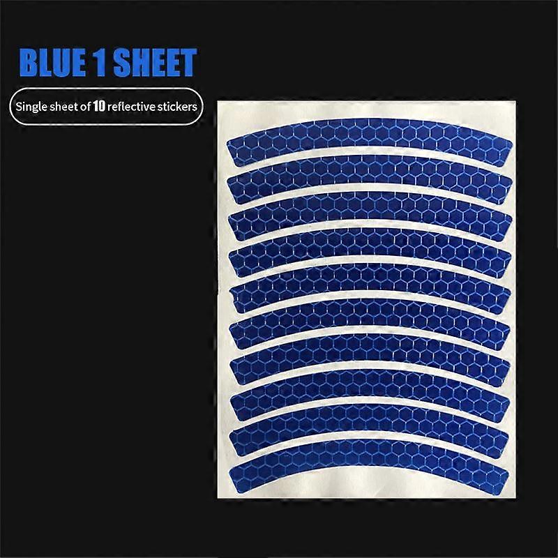 Wheel Decals Reflective Tire Applique Tape Safety Stickers Decorative Luminous Skid Steer Wild Angle Reflection Multi-color