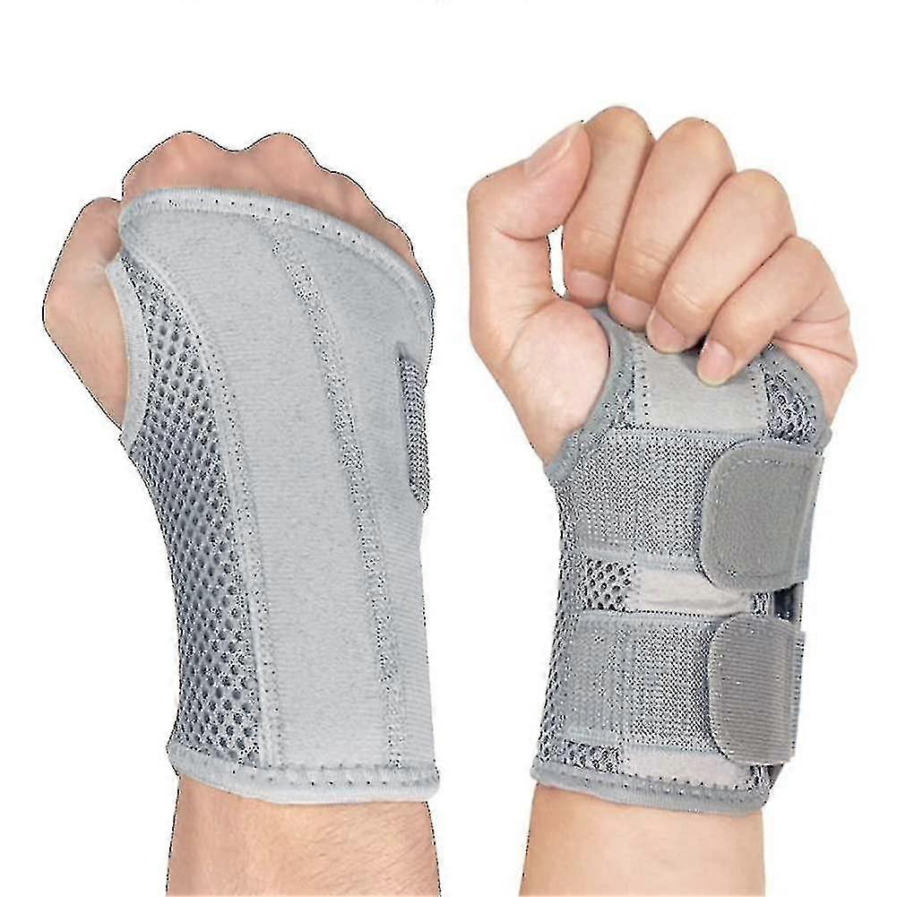 Carpal Tunnel Wrist Brace For Tendonitis Arthritis, Breathable Wrist Splint Brace Night Support Adjustable Straps