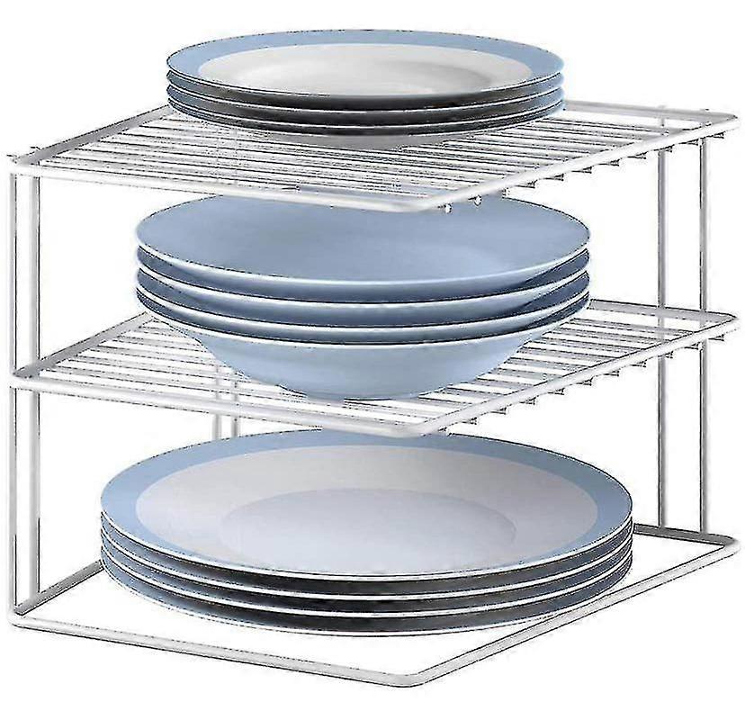 Corner Cupboard Insert, 2 Levels, 23 X 23 X 20 Cm, White