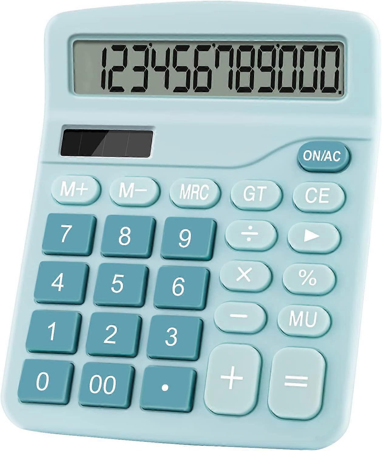 Office Desk Calculator 12 Digits(Blue) (1pc