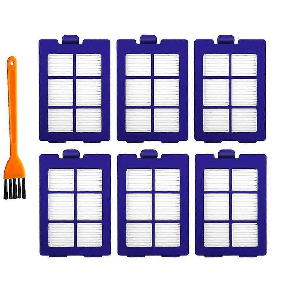 Filter Replacement For Eufy By Anker (6 Filters + 1 Cleaning Brush)