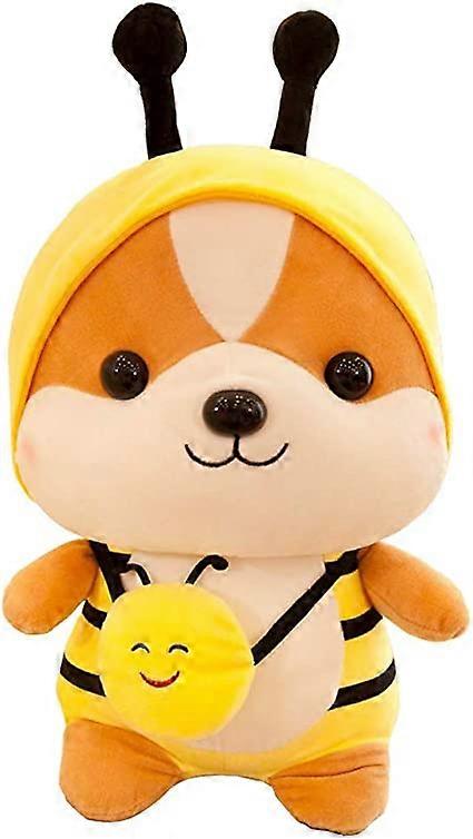Cute and Soft Squirrel Animal (Bee, 25cm) Creative Squirrel Cute Doll Transforms into Bee Filled Plush Toy