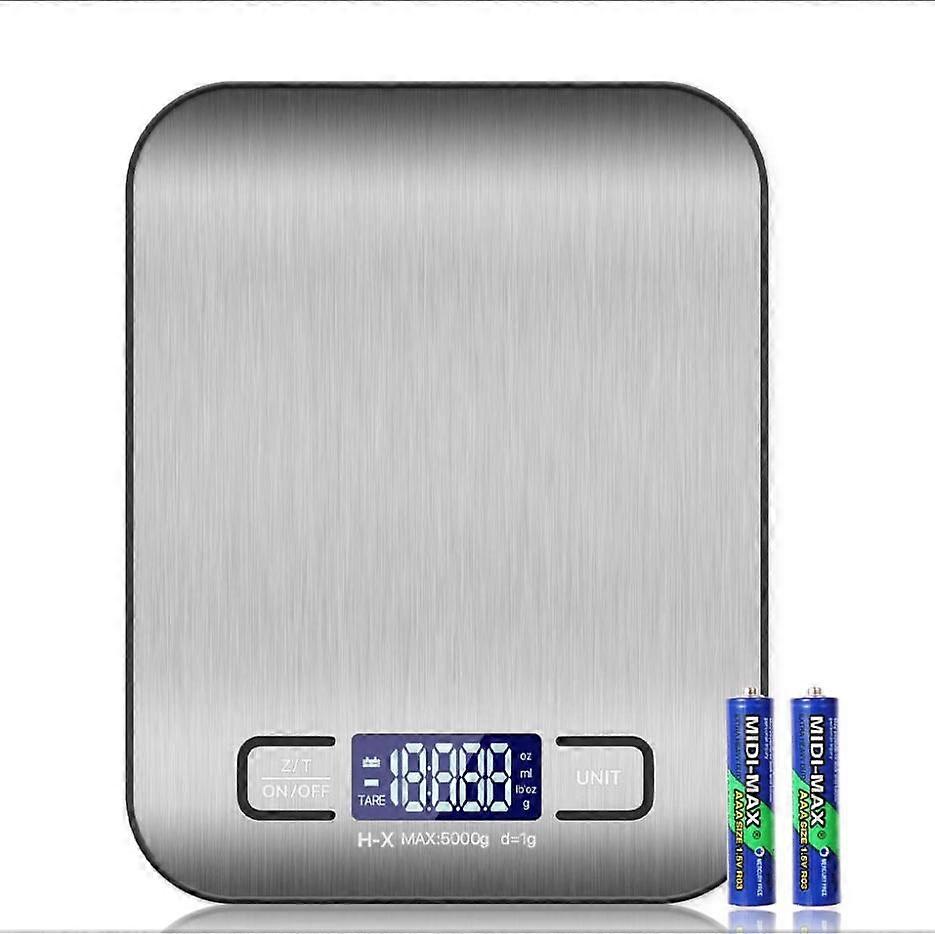 High Quality Stainless Steel Digital Kitchen/Pastry Scale, with Grams and Ounces Function, Maximum 5kg in 1g increments