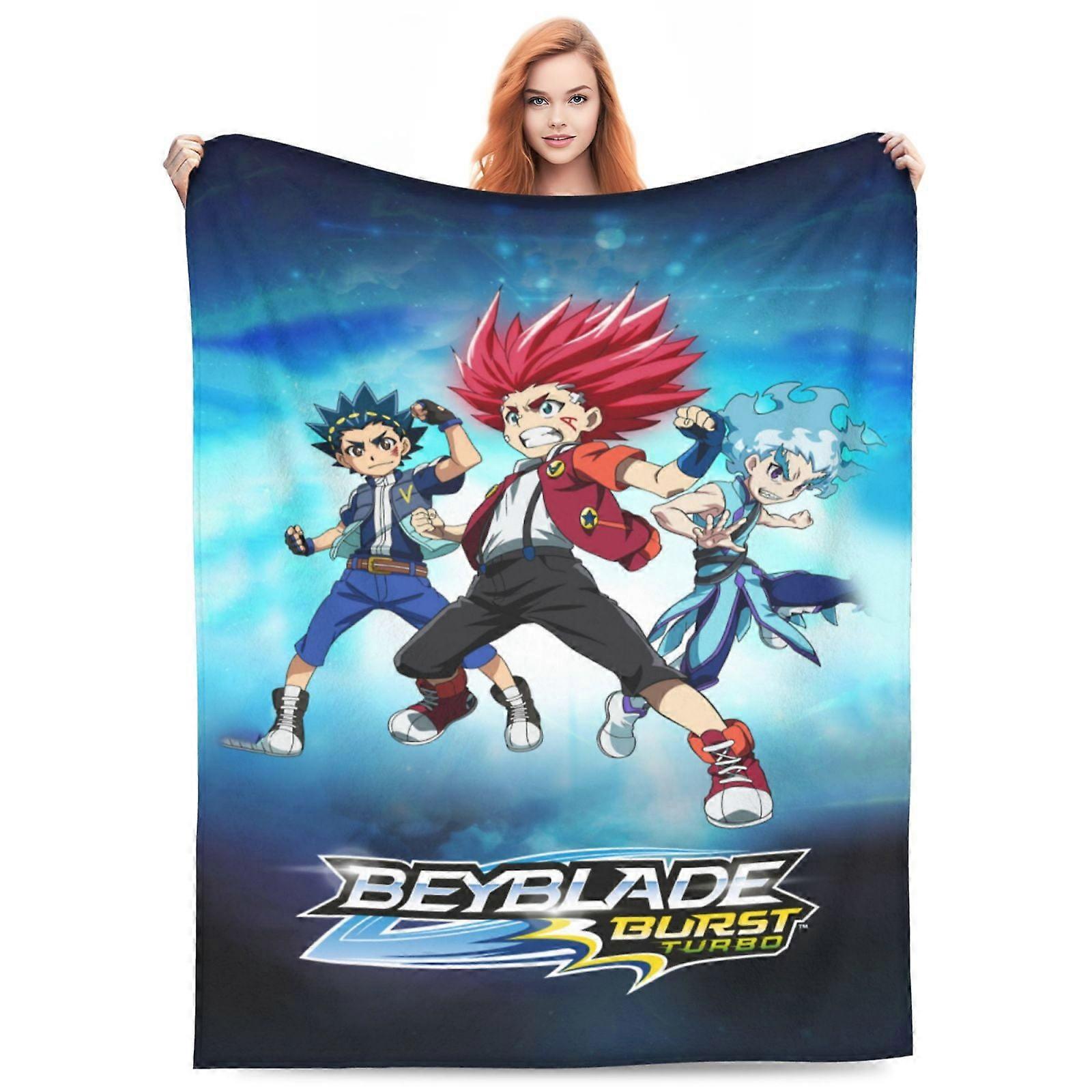 Beyblade Burst Blanket Soft Cozy Fleece Throw Blanket Plush Lightweight Warm Fuzzy Flannel Blankets and Throws for Couch Sofa-KDE21075