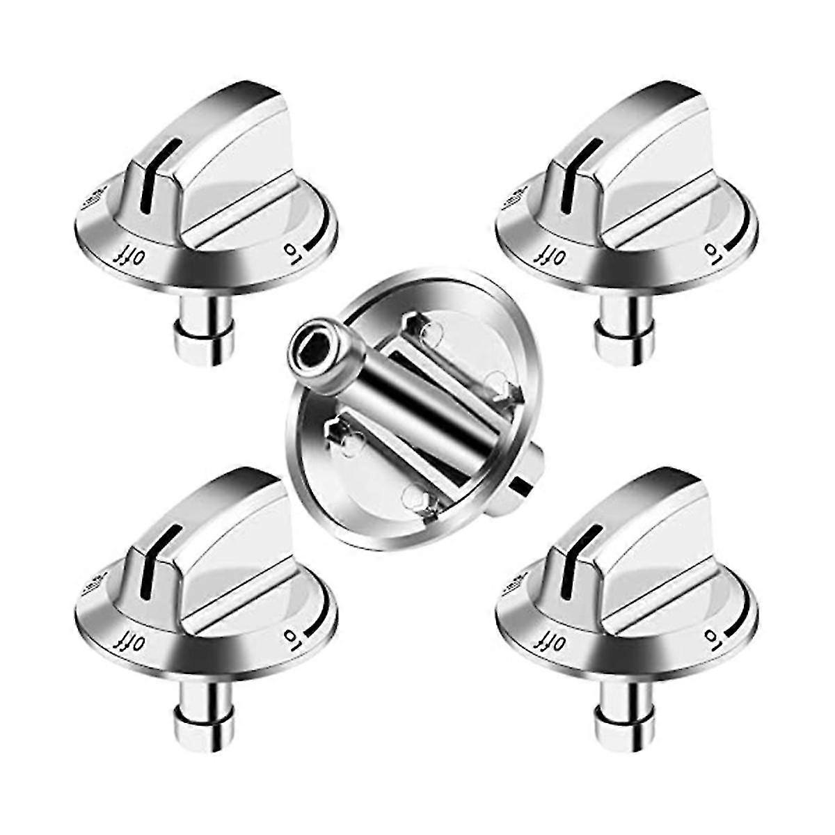 5 Pack Gas Stove Knobs 5304525746 Range Replacement Knobs Compatible For Gas Range Oven Stove
