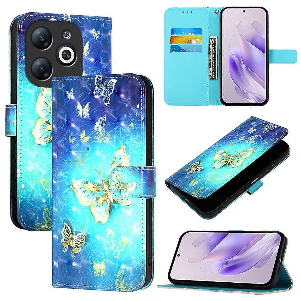 3D-malet PU-etui til Infinix Smart 8