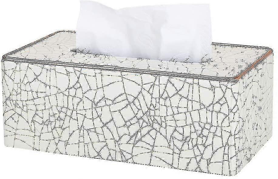 Rectangular Tissue Box (bei - Ice S Pattern)
