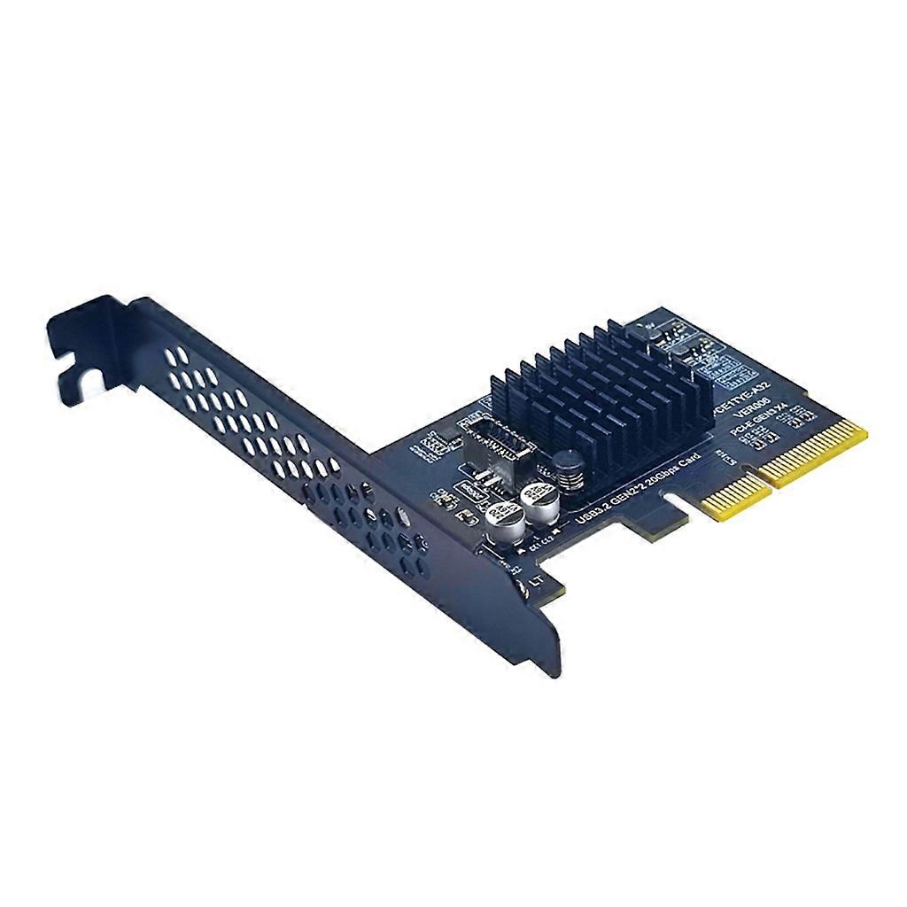 Scheda di espansione adattatore PCIE tipo C PCIExpress 4X a USB 3.2 Gen2x2 20 20Gbps