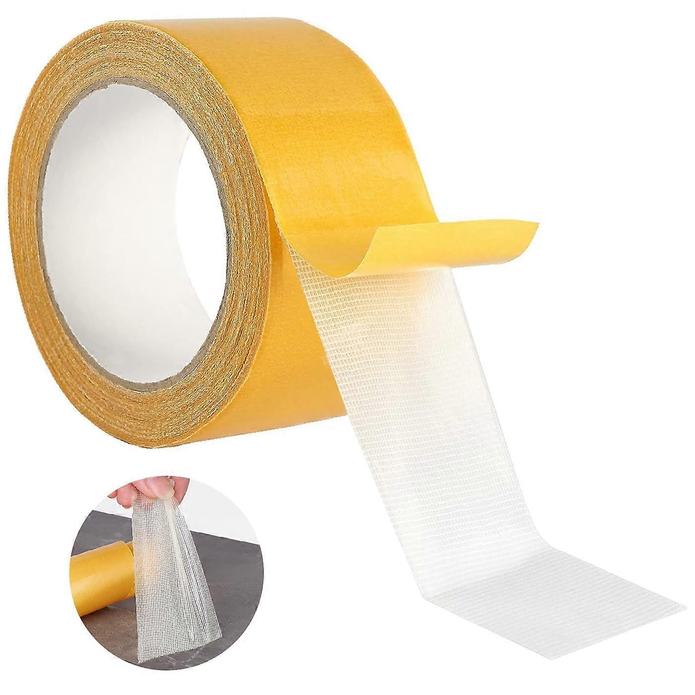 (2.5cmx20m) Extra Strong Double Sided Adhesive Tape Transparent, Powerful, Double Sided Nano Tape, Mounting Tape, Ultra-Resistant for Carpets, Rugs, I