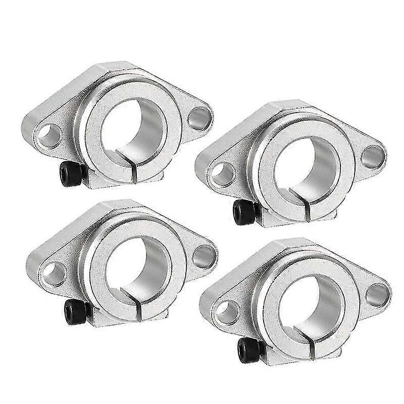Linear Motion Rail Clamping Rod Rail Guide Support For 20mm Diameter Shaft,aluminum(4pcs Shf20)