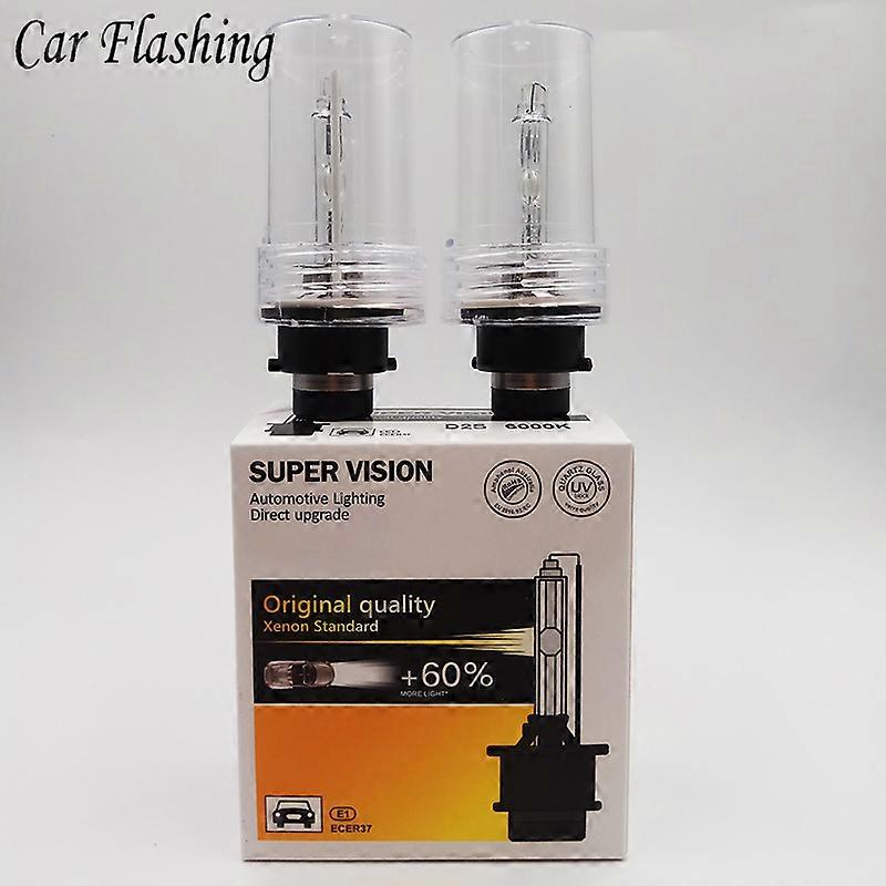 Flashing 2Pcs D2S D2R D2C HID Car Xenon Bulb HID head Car Xenon Bulb D2 head 4300K 6000K 8000K 10000K Styling