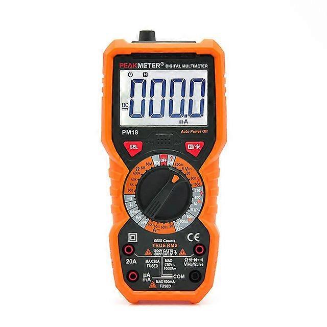 Digital Multimeter PEAKMETER PM18C True RMS AC/DC Voltage Resistance Meter PM890D Capacitance Frequency Temperature NCV Tester