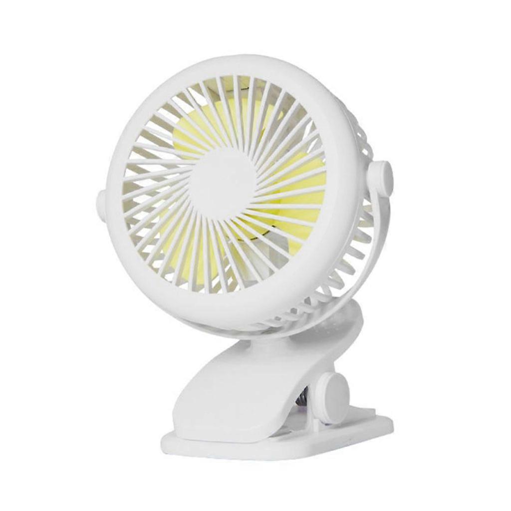 Portable USB Rechargeable Table Fan Clip on Type Mini Desk Fan 360 Adjustable