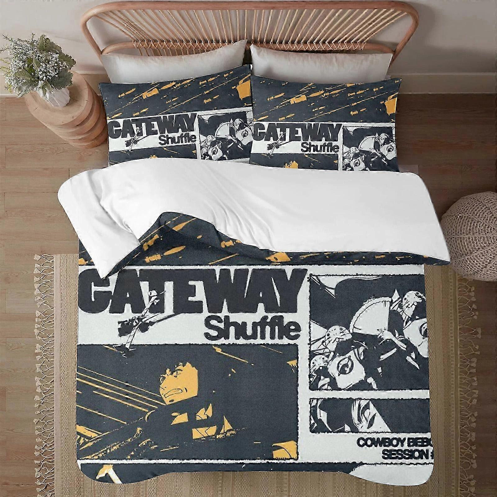 v1522 Lençóis Cowboy Bebop SoftCapa de Edredom Impressa em 3D Conjunto de Cama com Capa de EdredomConjunto de 3 Peças Inclui Fronhas e Capa Mhine Was (1 Duv