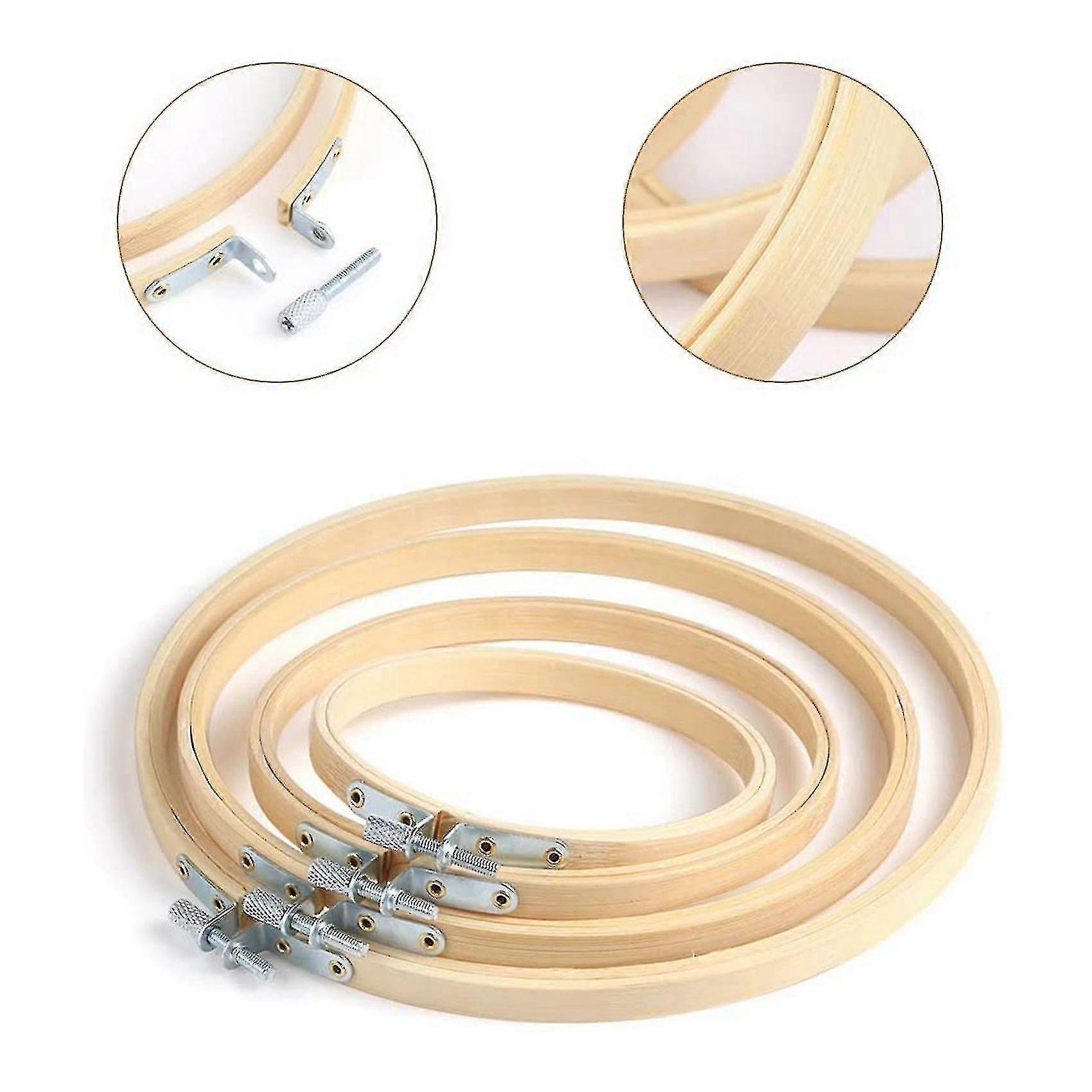 16 Pieces 4 Size Embroidery Hoop Set