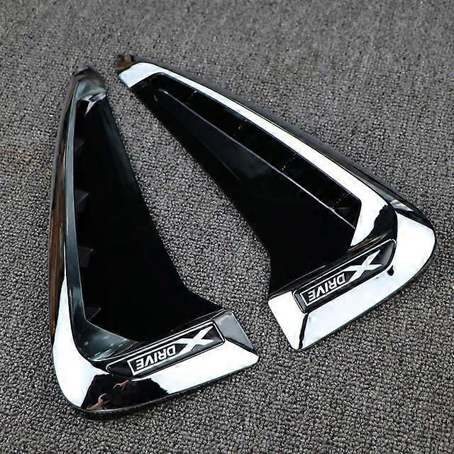 Shark Gills 3D Stickers Side Fender Vent Decoration Car-Styling Auto Accessories For BMW Xdrive Emblem Logo X5 F15 X5M F85 LOGO