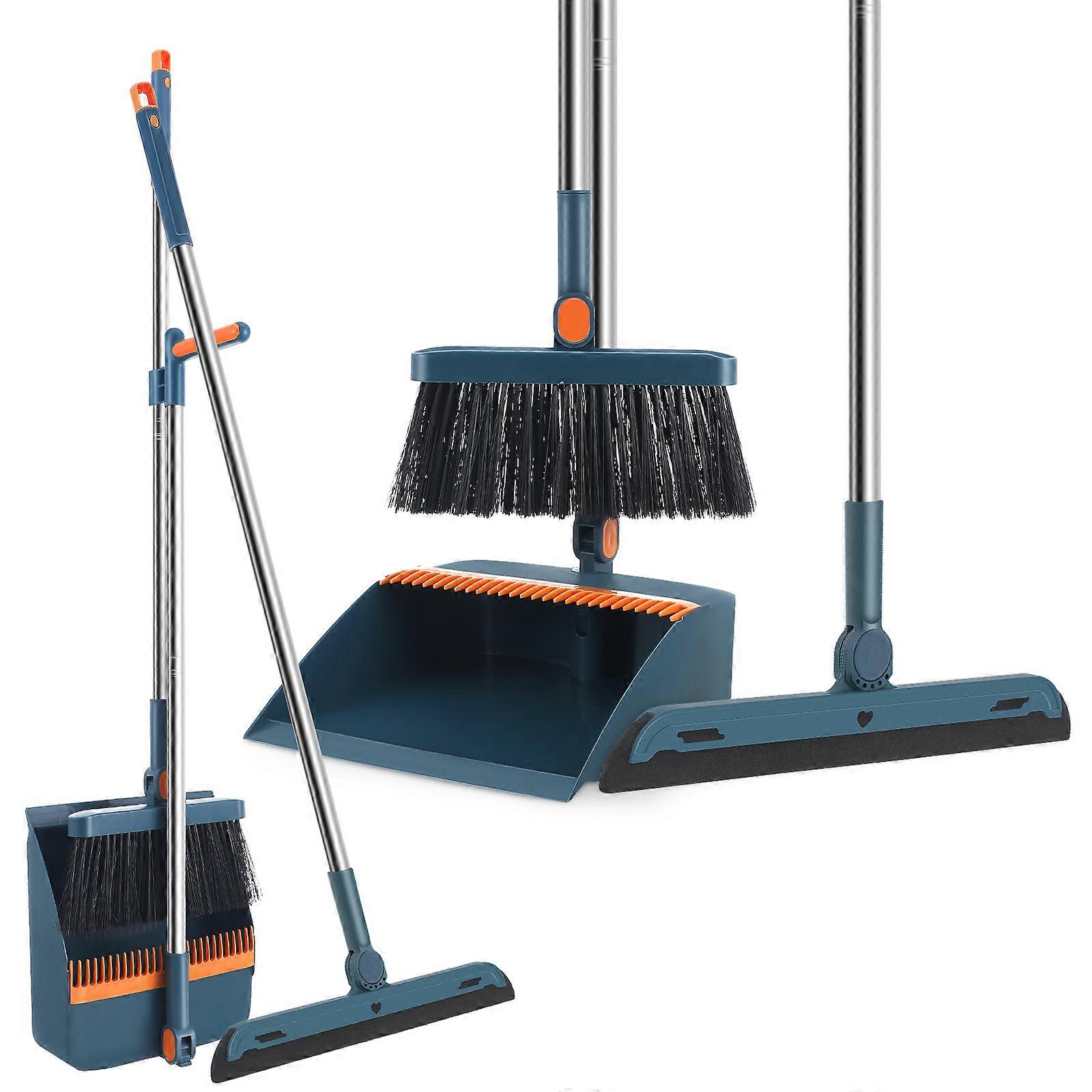 1 Set Broom And Dustpan Set Folding Broom And Dustpan Kit Home Essentials