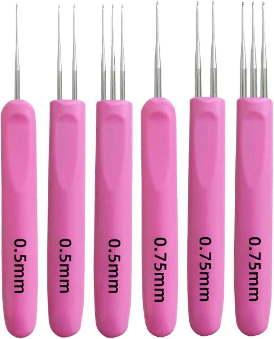 Dreadlocks Crosetat Hooks 6 Pack, Dreadlocks Ace de țesut ac Metal, Dreadlock Tools, Croșetat Hook Dreadlocks