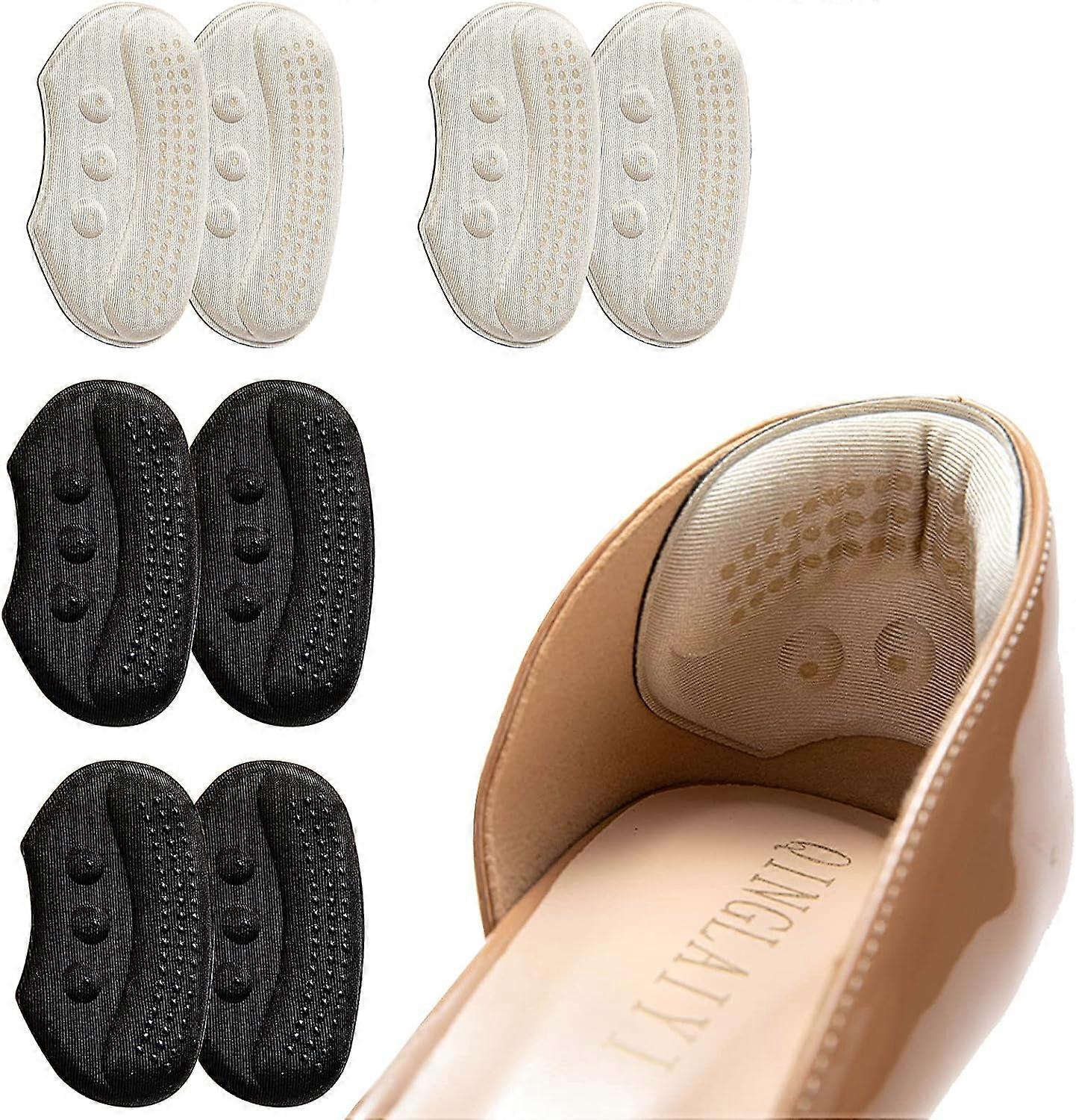 4-6 pairs of heel pads, oversized heel support shoes, self-adhesive heel pad, non-slip heel pads, sem
