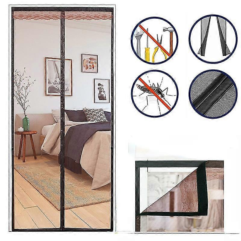 Screen Door Curtain Net Insect Proof Net Fly Screen Net Mosquito Net Summer Door Curtain Kitchen Curtain