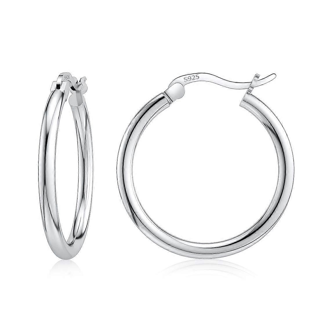 Orecchini a cerchio in argento sterling per donne ragazze orecchie sensibili orecchini a cerchio ipoallergeniciargentoargento