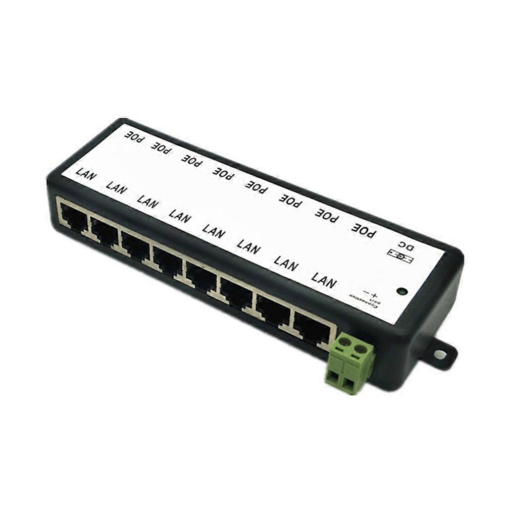 DC12-48V 10/100Mbps POE Splitter for CCTV Network POE Camera Power Over Eth